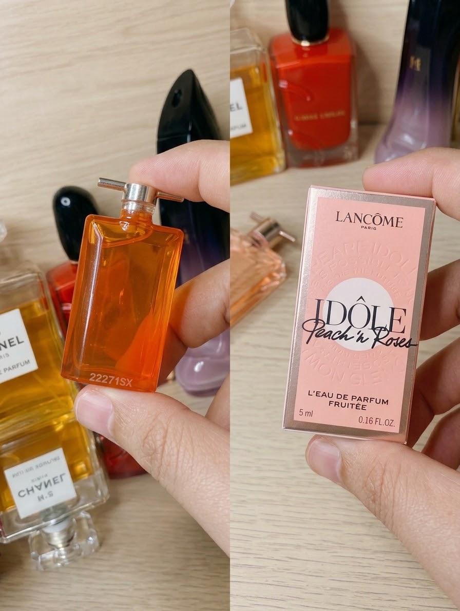 Idôle Peach ‘N Roses Lancôme 5ml EDP fruité