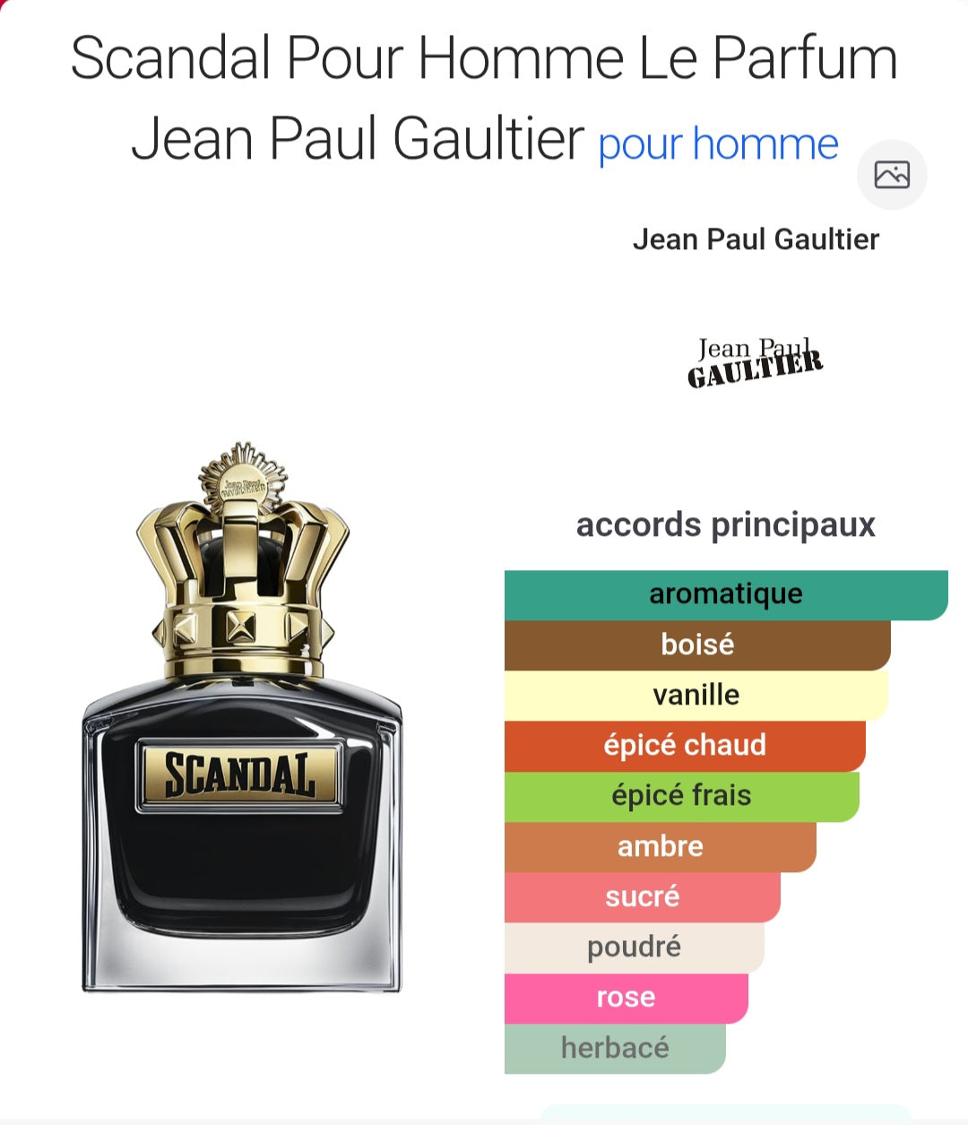 Scandal Pour Homme Le Parfum Jean Paul Gaultier